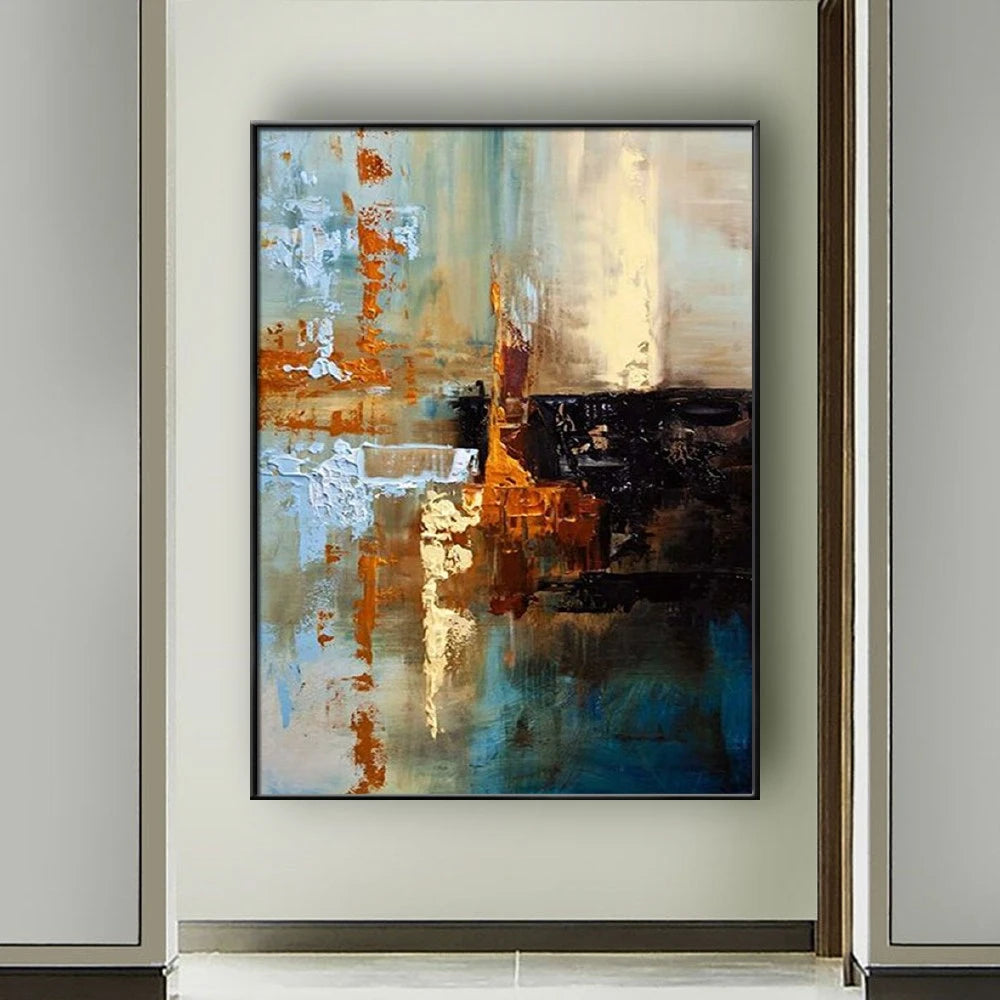 Hand-Painted Abstract Oil Painting on Canvas