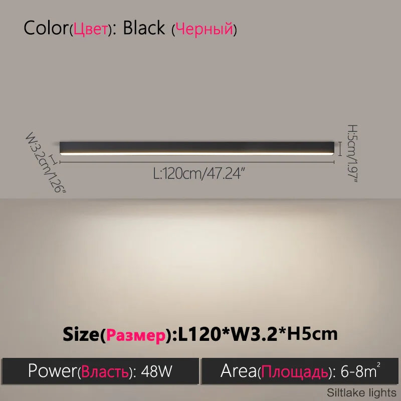 Nordic LED Strip Ceiling Light
