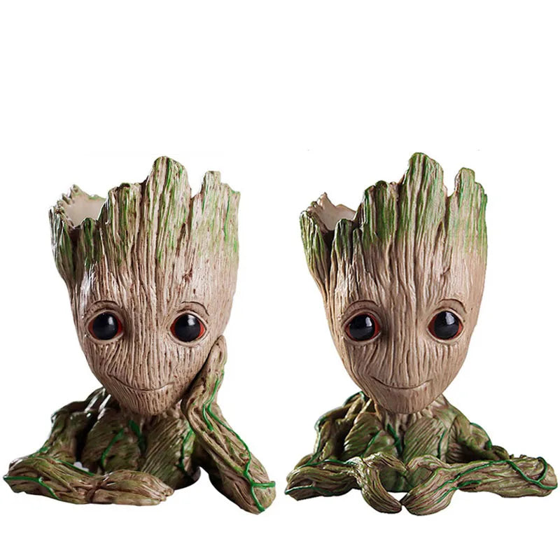 Groot Tree Figure Planter Vase | Desk Organiser & Pen Holder