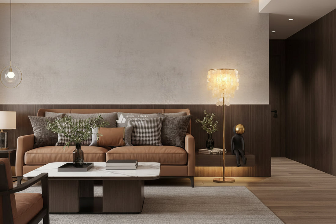 Modern Crystal Floor Lamp | Copper or Aluminum Body | Touch Switch | 4 Color Temps | D28×H145cm