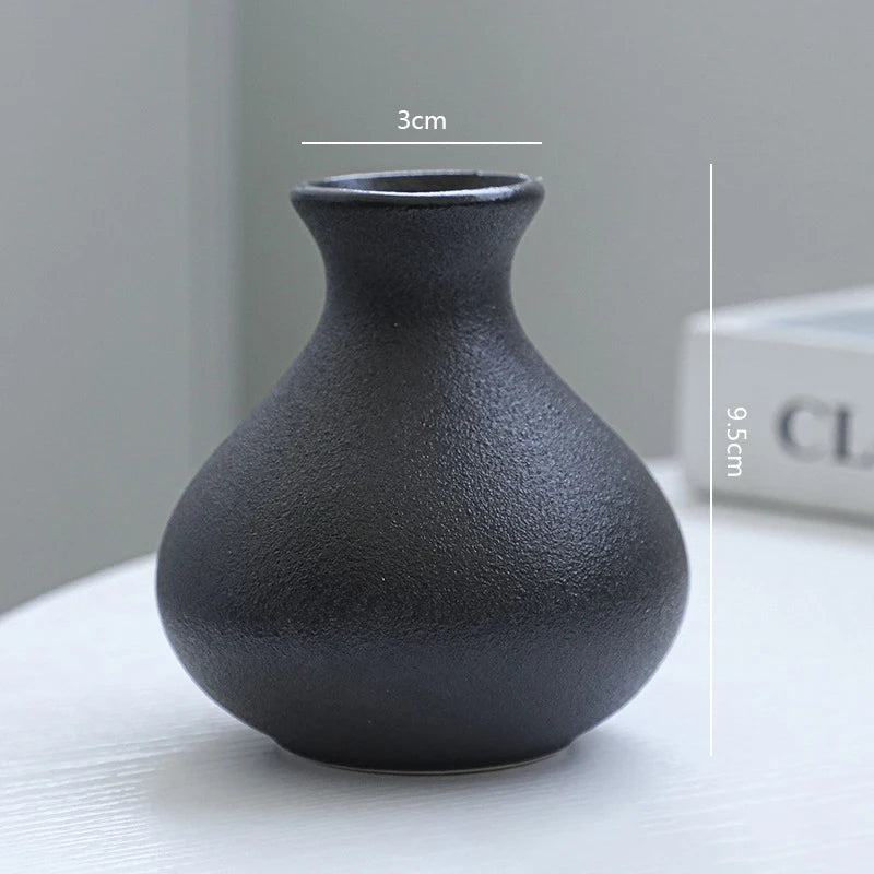 Matte Ceramic Vase Set (5 Pieces)