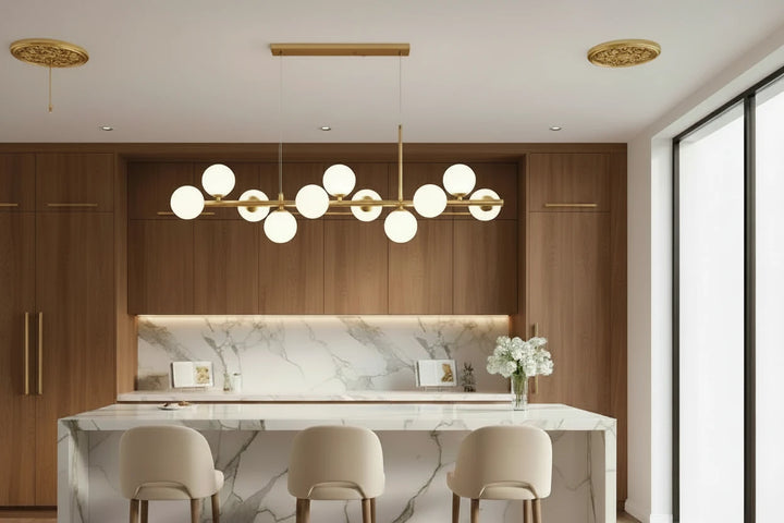 Modern Glass Ball Chandelier