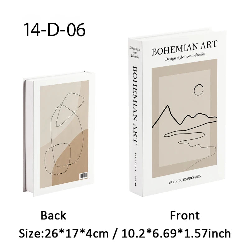 Decorative Book Storage Box – Abstract Design