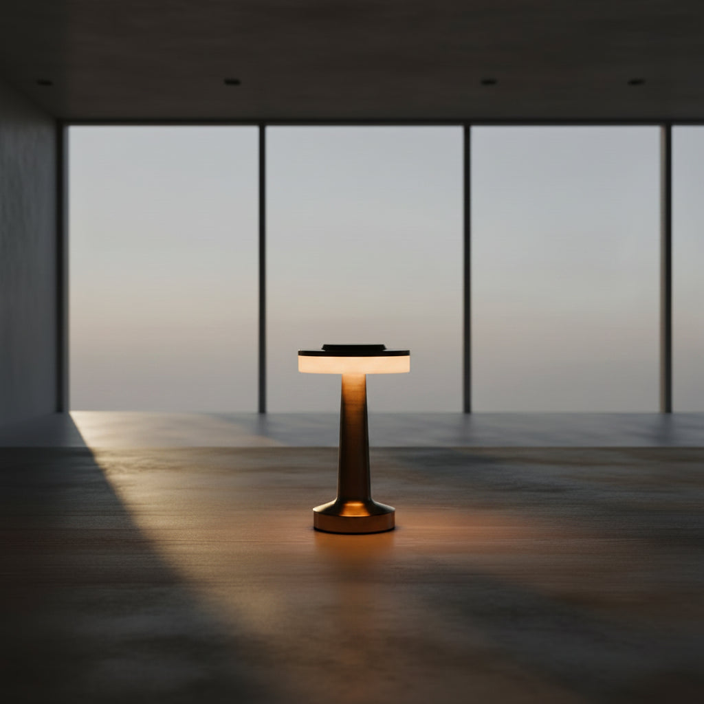 UFO LED Table Lamp – Rechargeable Metal Touch Light for Bar & Bedroom