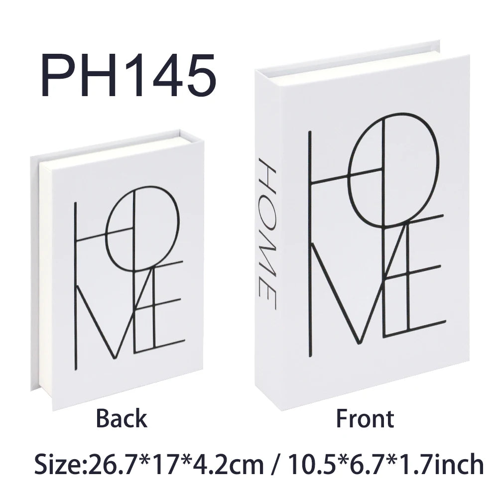 Decorative Fake Book Box – Modern Home Décor Storage Ornament