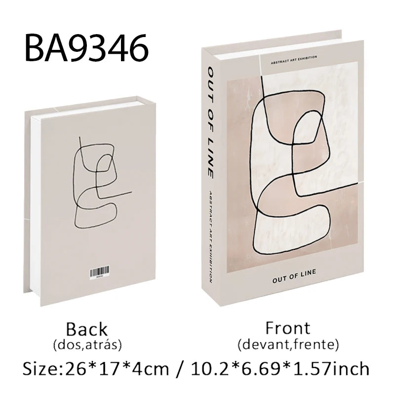 Decorative Book Storage Box – Abstract Design