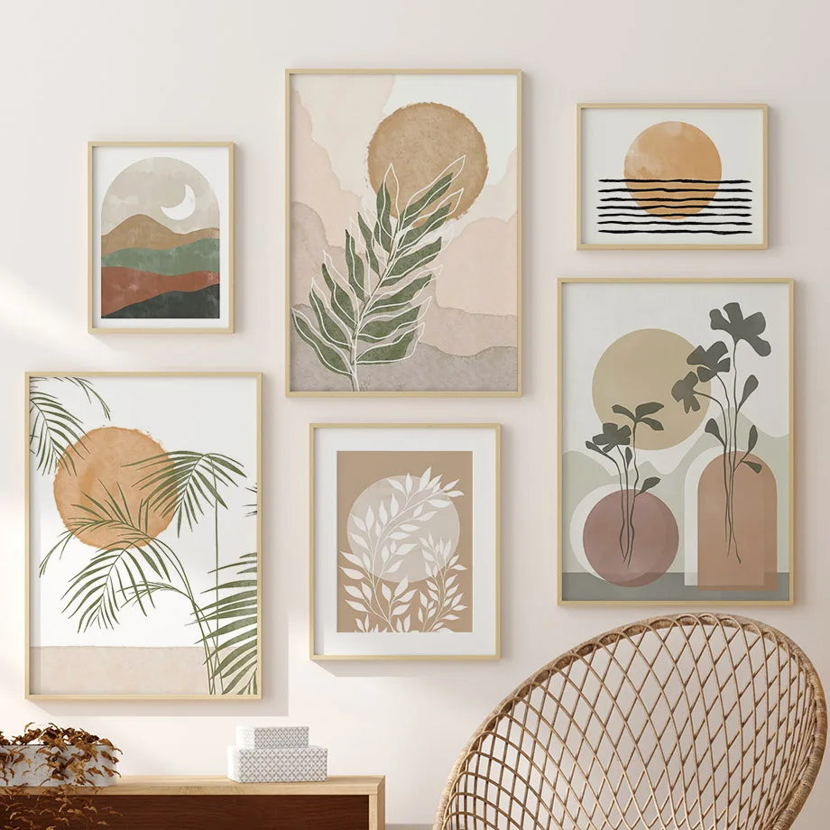 Botanical & Geometric Canvas Wall Art