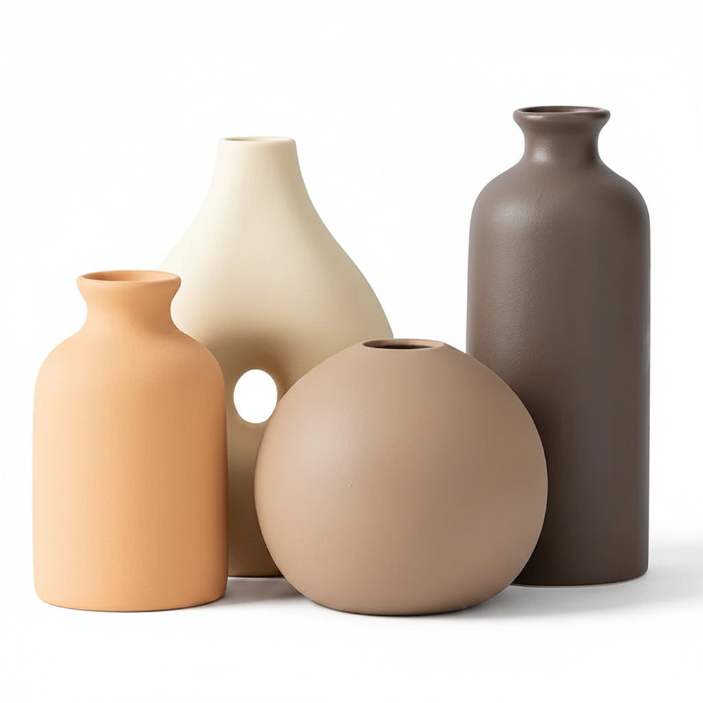 Nordic White Ceramic Decorative Vase