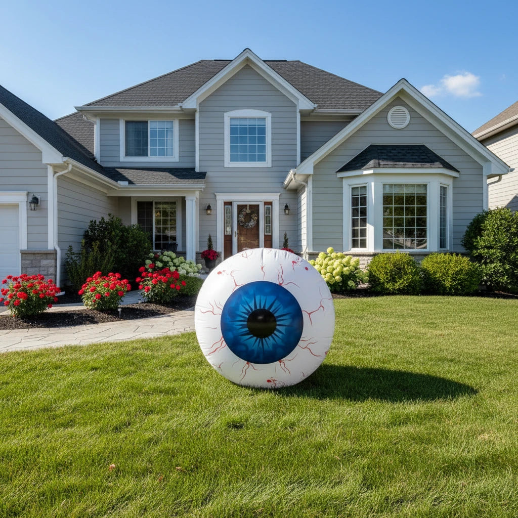 Halloween Inflatable Bloodshot Eyeball Decoration