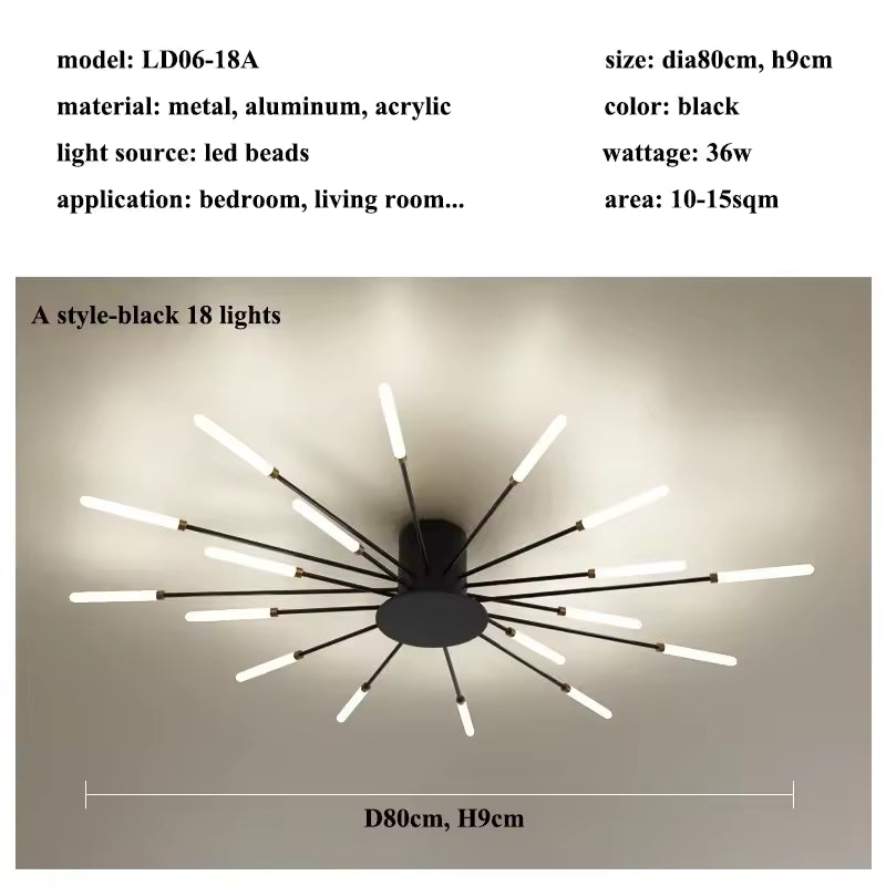 Firework LED Ceiling Chandelier