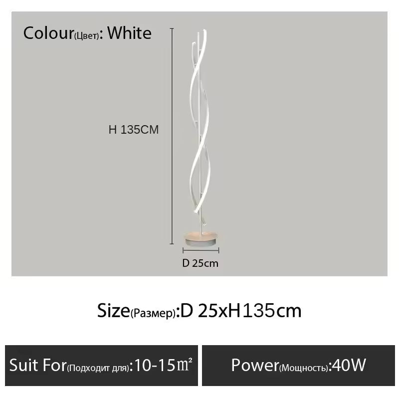 Minimalist Geometric Line LED Floor Lamp
