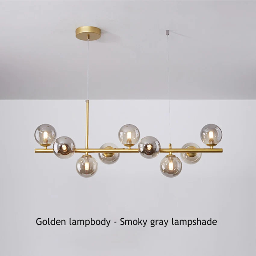 Modern Glass Ball Chandelier