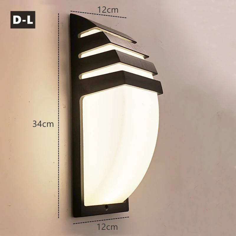 IP65 Outdoor LED Wall Sconce – E27 Aluminum