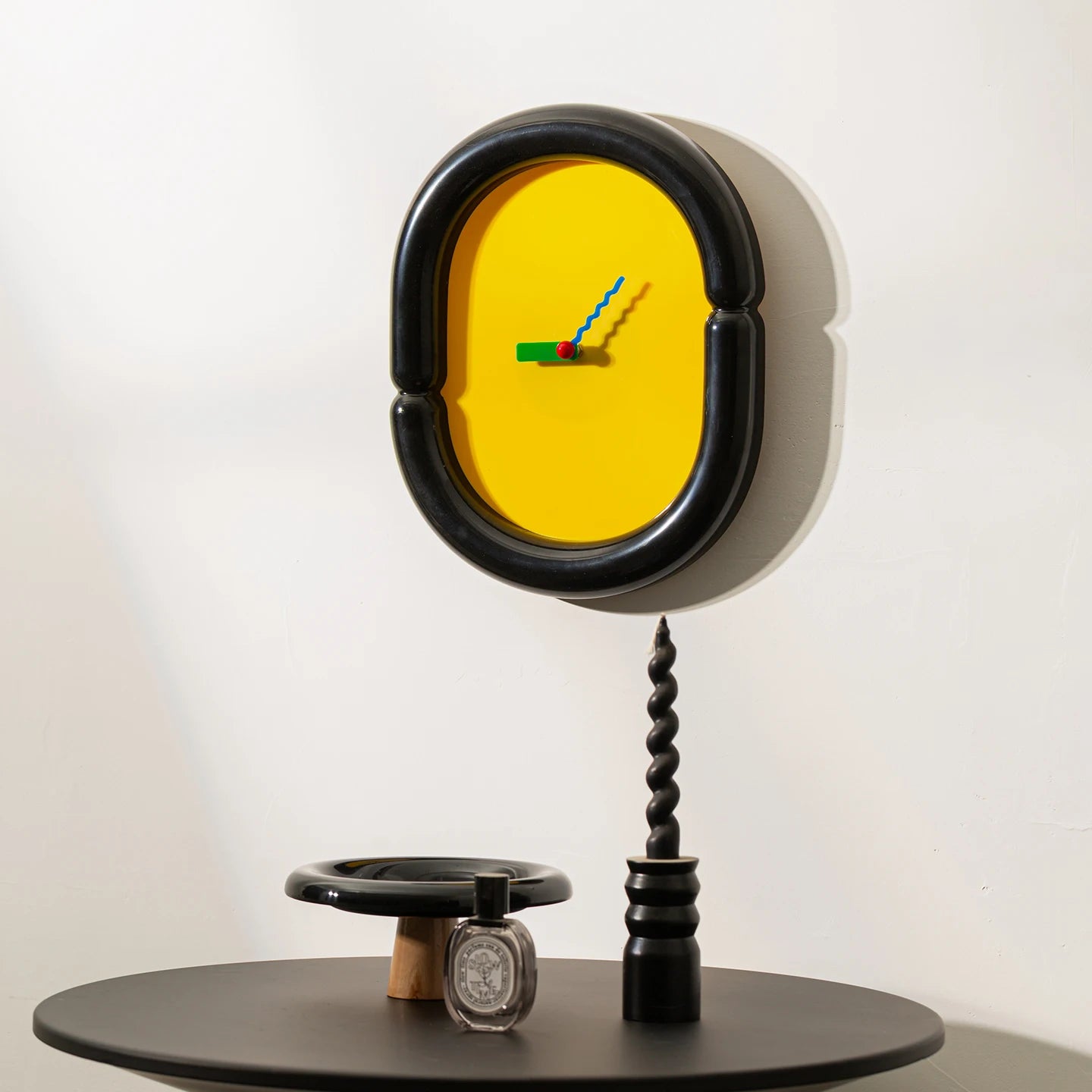 Oval Acrylic Wall Clock – Nordic Style
