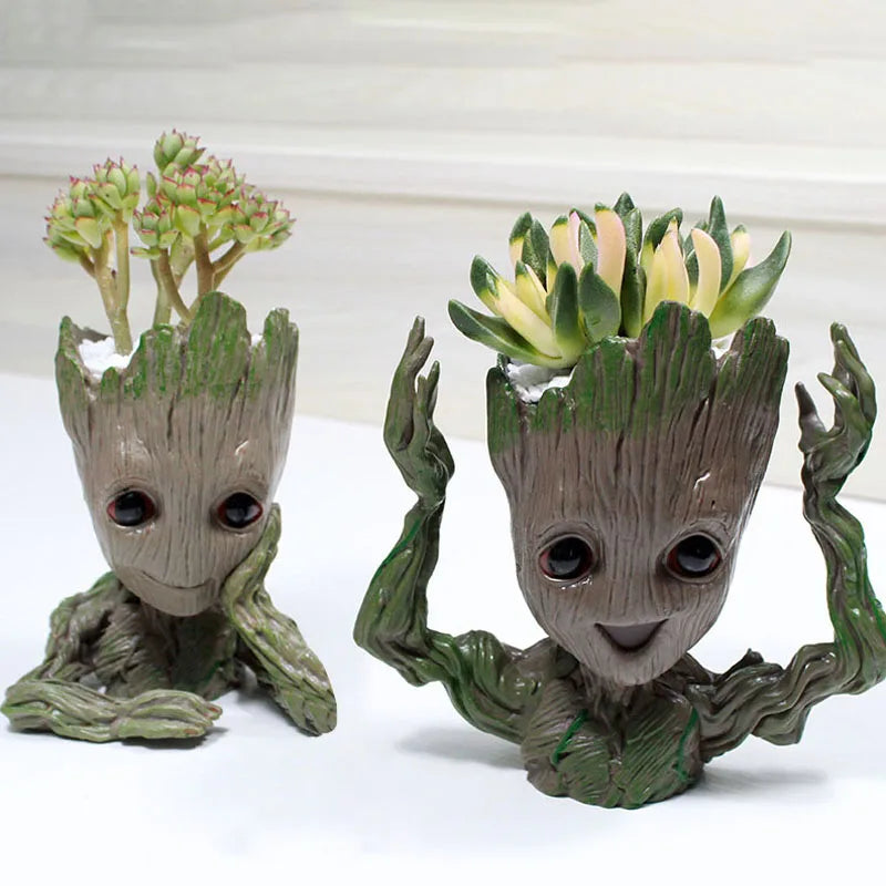 Groot Tree Figure Planter Vase | Desk Organiser & Pen Holder