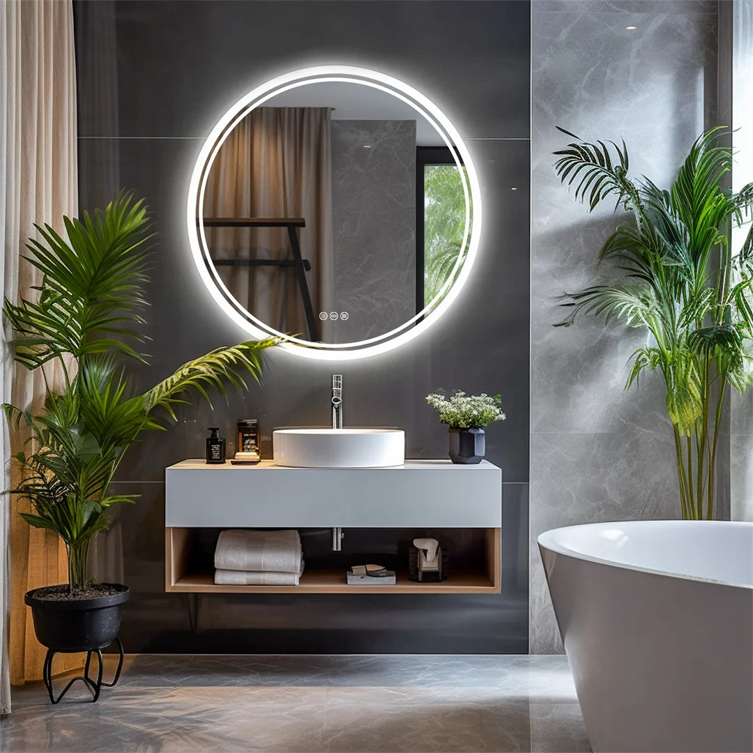 Round LED Bathroom Mirror