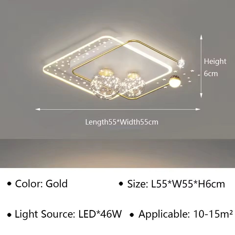 Modern LED Ceiling Lamp for Living Room & Bedroom