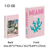 Decorative Fake Book Storage Box | Travel Series Coffee Table Decor