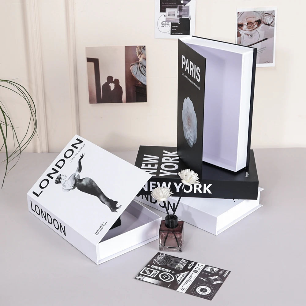 Decorative Book Box with Magnetic Closure