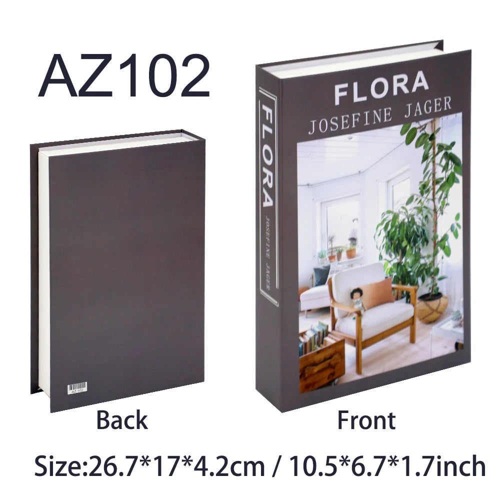 Decorative Book Box with Magnetic Closure