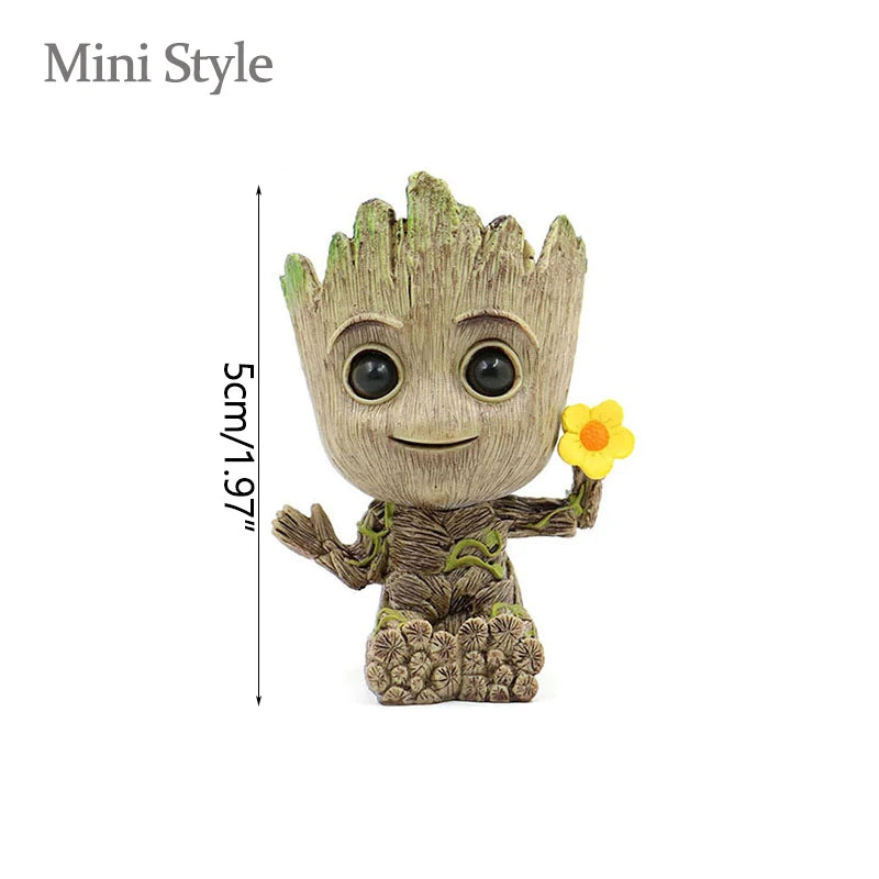 Groot Tree Figure Planter Vase | Desk Organiser & Pen Holder