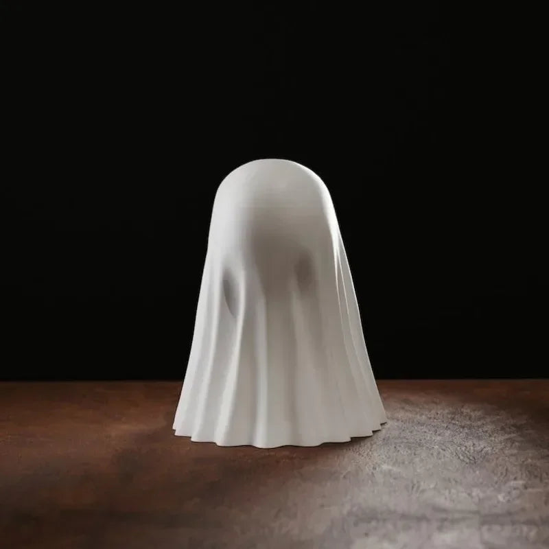 Luminous Middle Finger Ghost Statue | Halloween Table & Car Decor