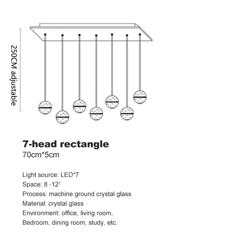 Crystal Ball Spiral Chandelier – LED Staircase & Living Room Ceiling Light