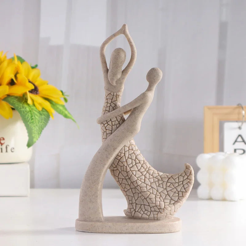 Abstract Lovers Resin Figurine
