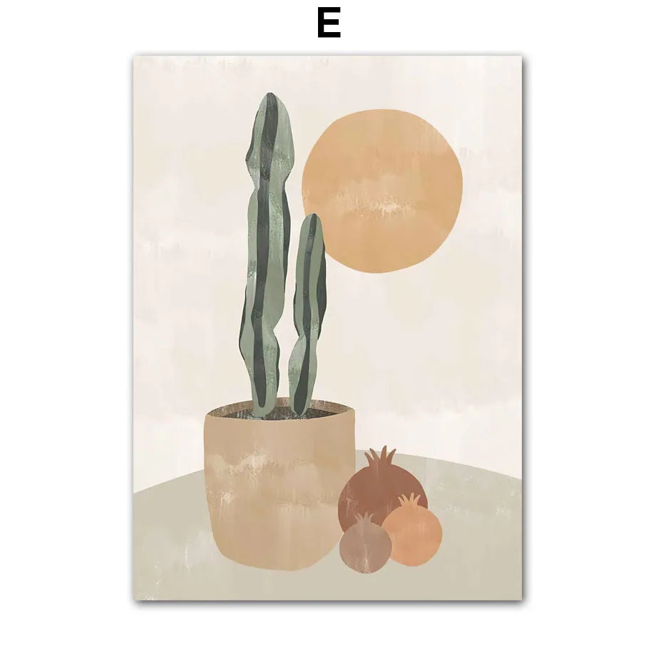 Botanical & Geometric Canvas Wall Art