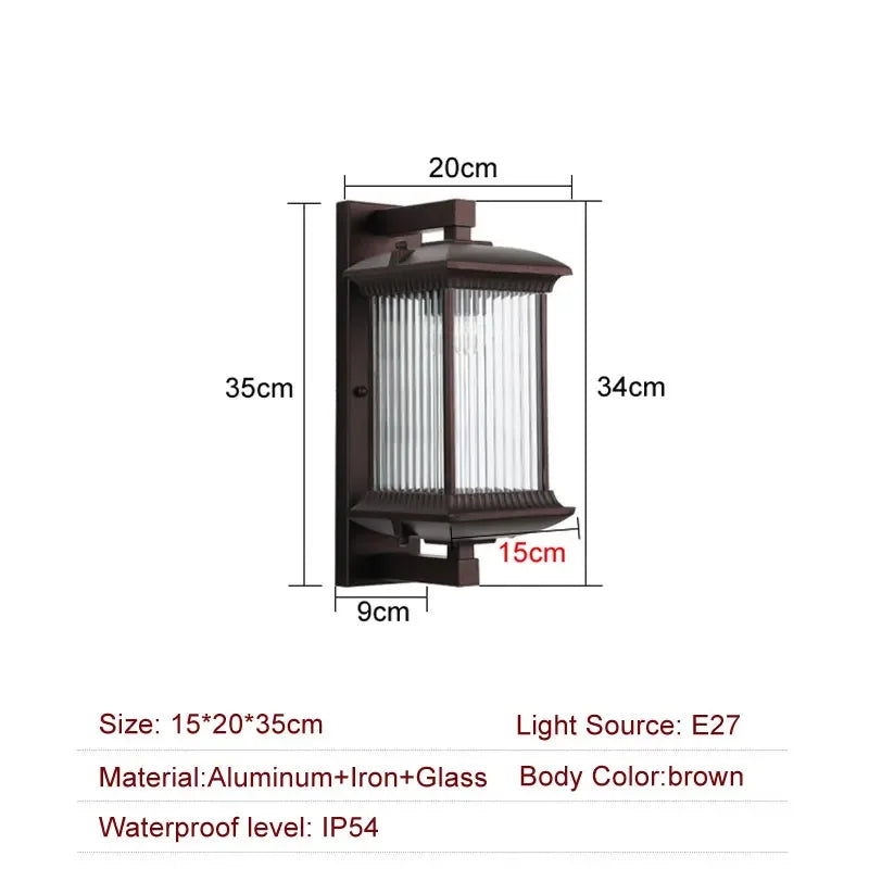 Outdoor Metal Wall Lamp