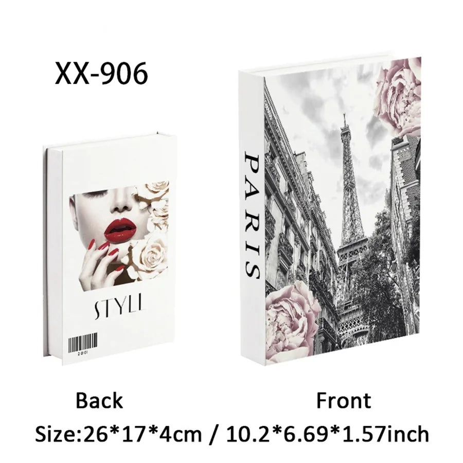 Decorative Fake Book Box – Modern Home Décor Storage Ornament