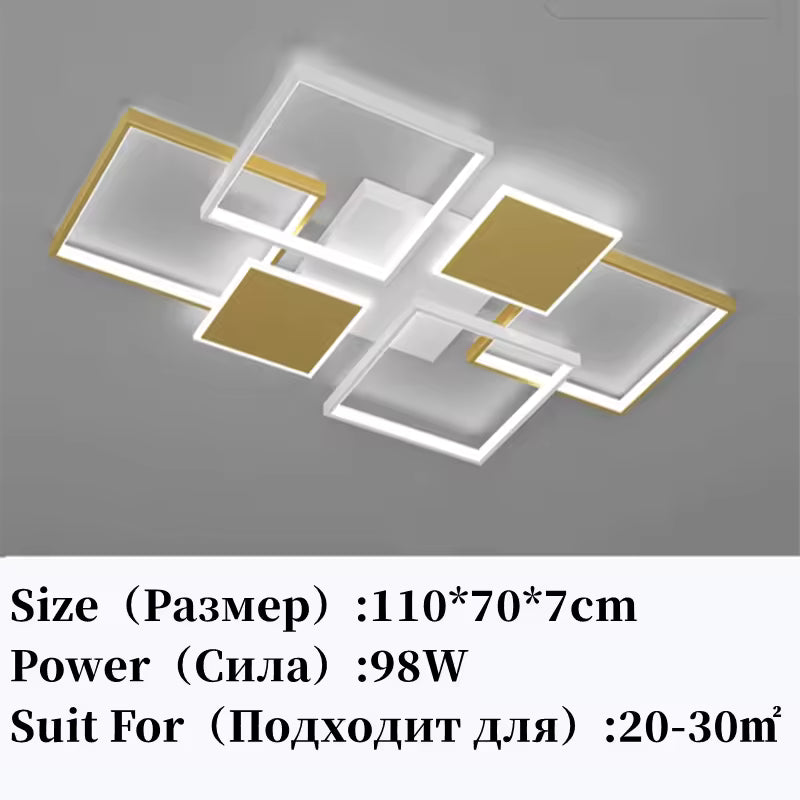 Sleek LED Pendant Chandelier for Living Room & Bedroom