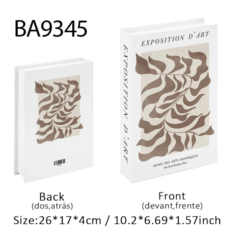 Decorative Book Storage Box – Abstract Design