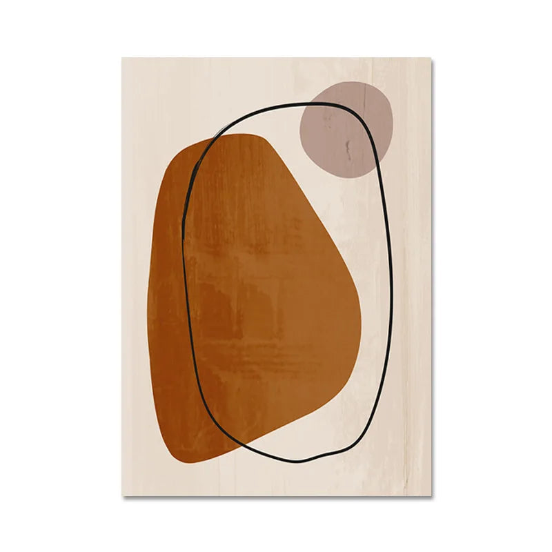 Matisse-Inspired Abstract Line Art Canvas Print