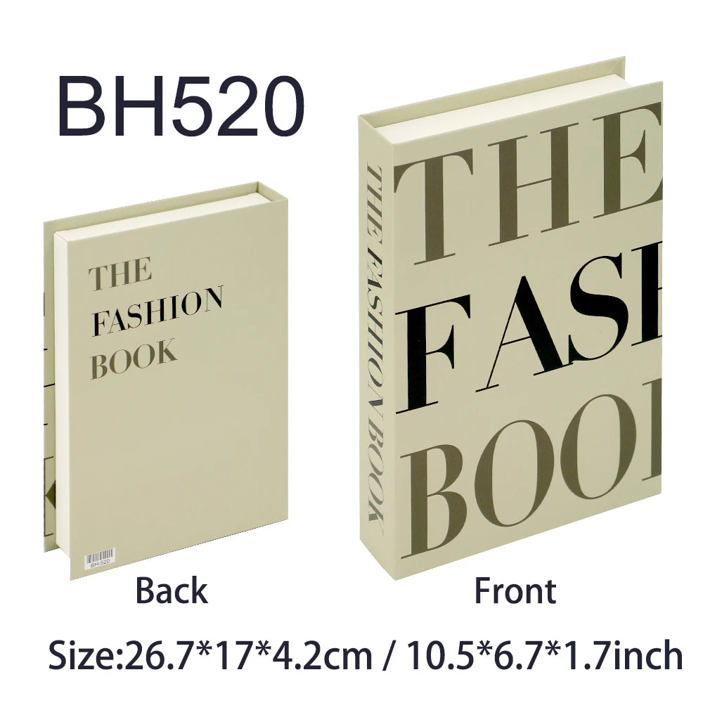 Decorative Fake Book Box – Modern Home Décor Storage Ornament