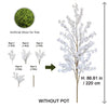 Artificial White Cherry Blossom Branch