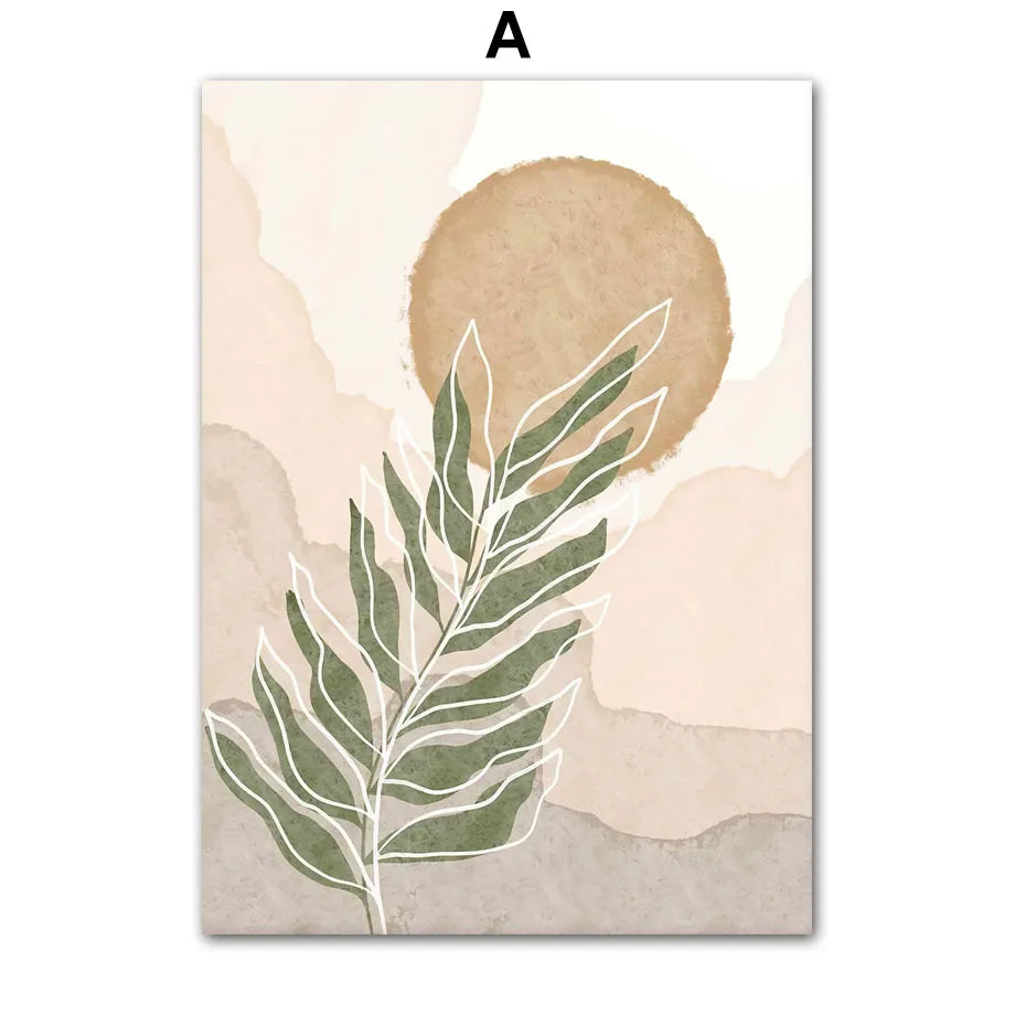 Botanical & Geometric Canvas Wall Art