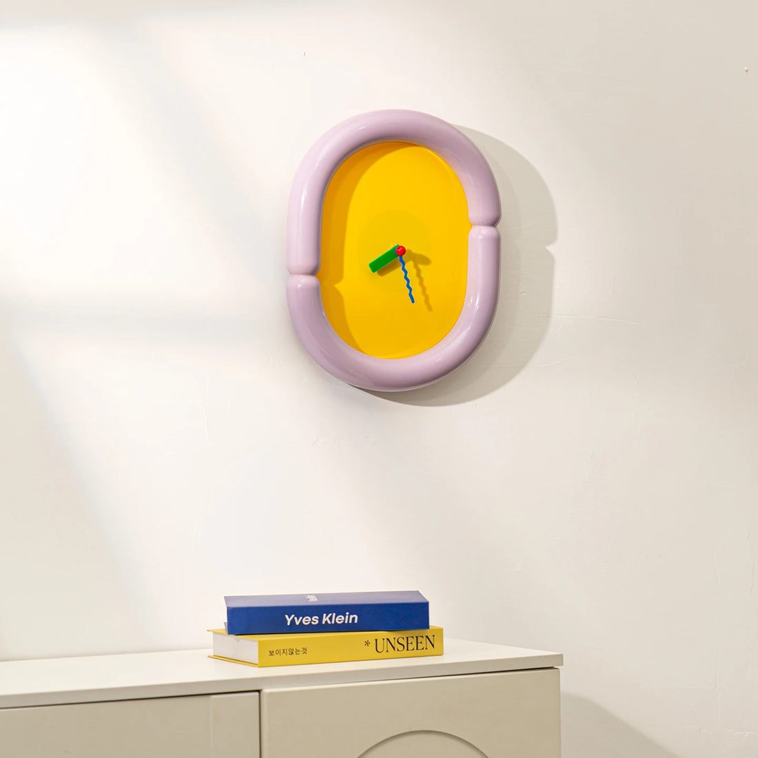 Oval Acrylic Wall Clock – Nordic Style