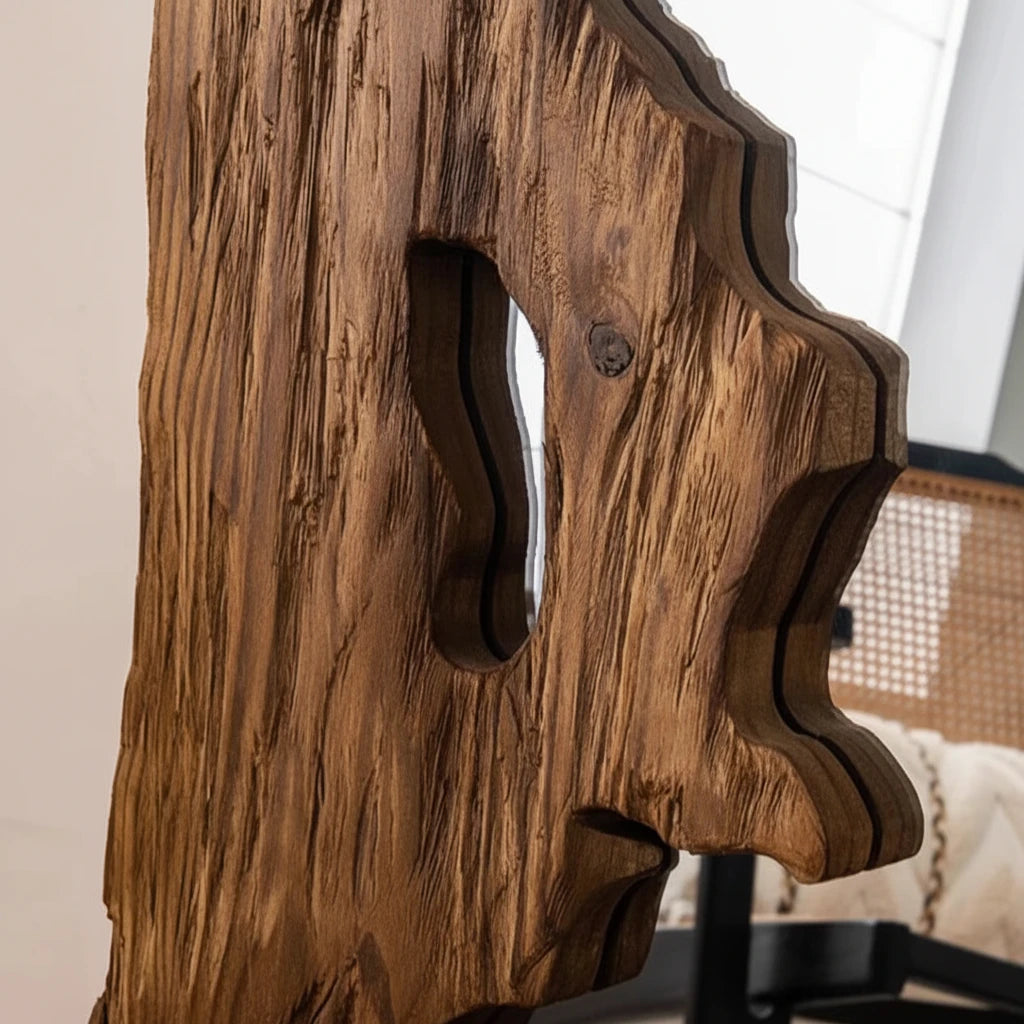 Pine Wood Full-Length Floor Mirror