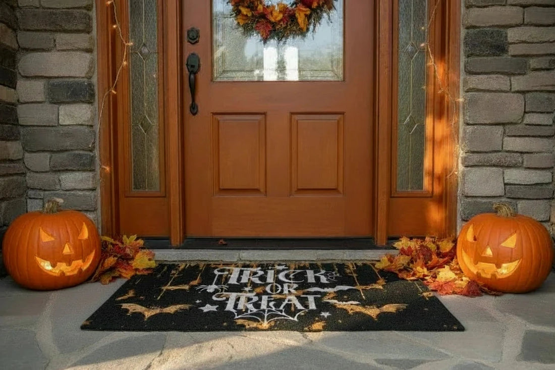 Gothic Print Flannel Doormat – Anti-Slip