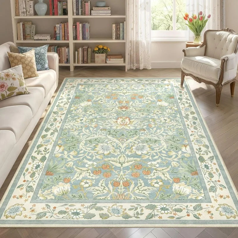 Vintage Print Non-Slip Area Rug