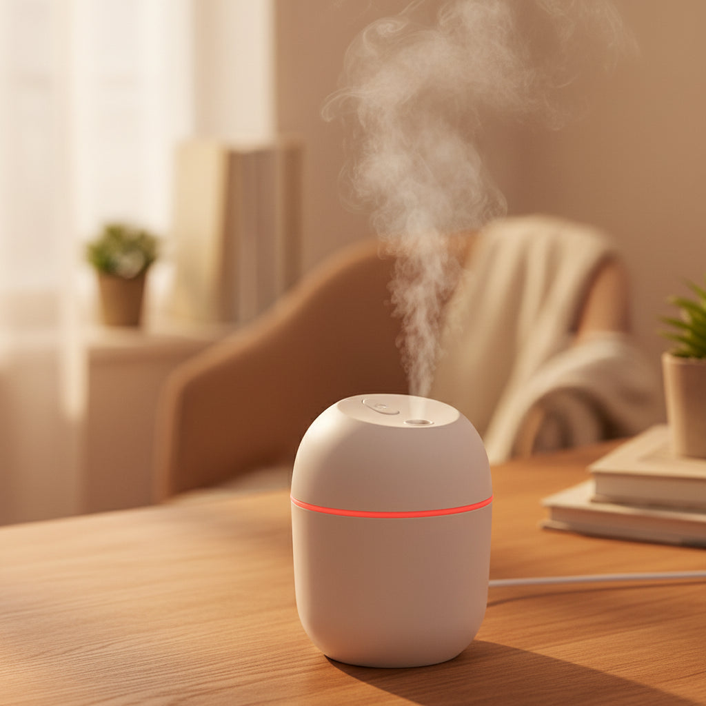 Egg Humidifier & Aroma Diffuser | USB Mini Air Humidifier with LED Night Light