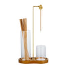 Glass Incense Holder Set | 2-in-1 Stick Burner with Ash Catcher