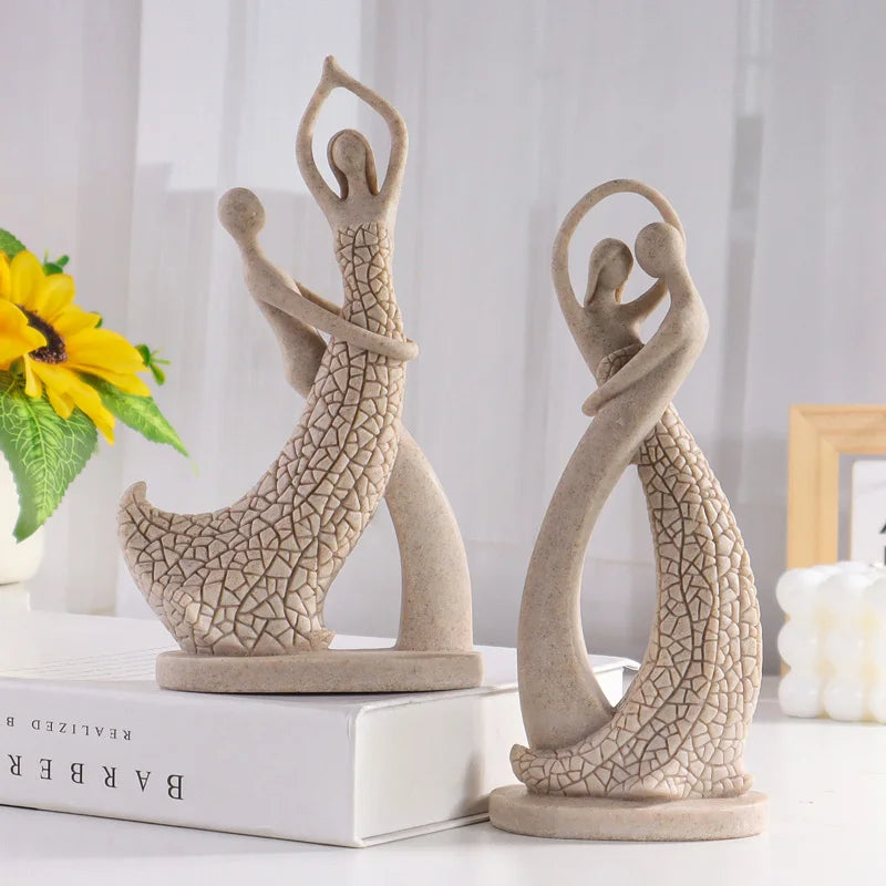 Abstract Lovers Resin Figurine