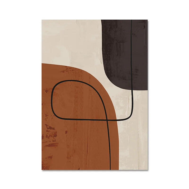 Matisse-Inspired Abstract Line Art Canvas Print