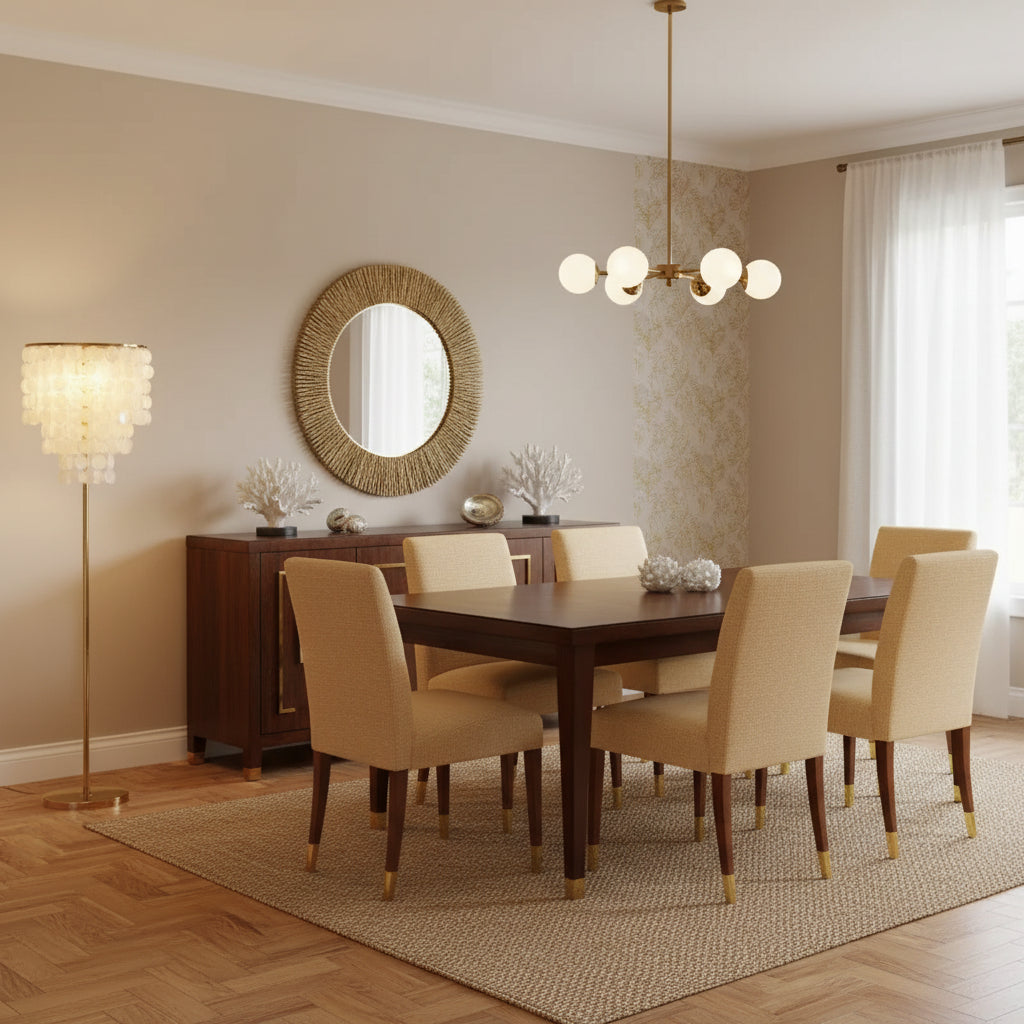 Modern Crystal Floor Lamp | Copper or Aluminum Body | Touch Switch | 4 Color Temps | D28×H145cm