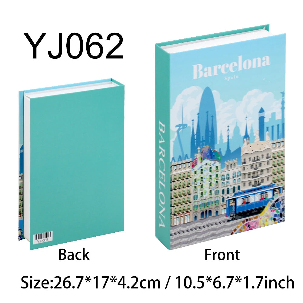 Decorative Book Box with Magnetic Closure