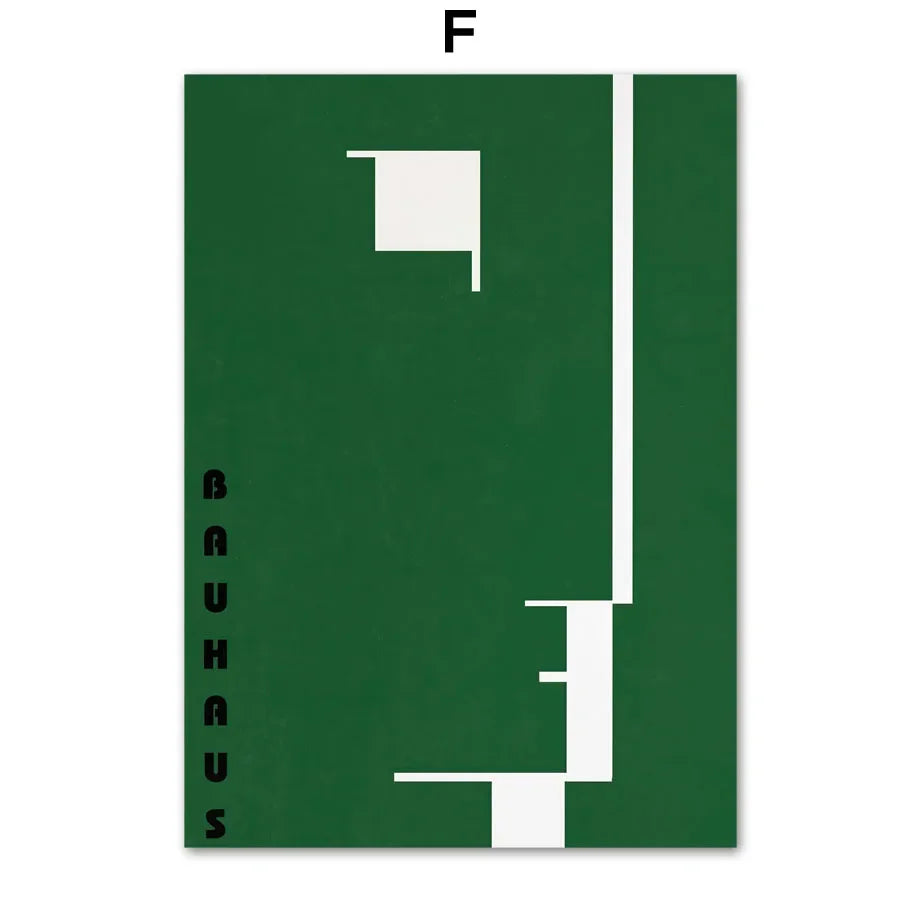 Abstract Bauhaus Canvas Wall Art Print