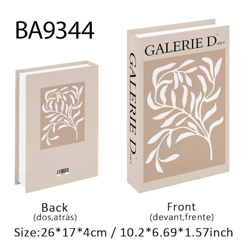 Decorative Book Storage Box – Abstract Design