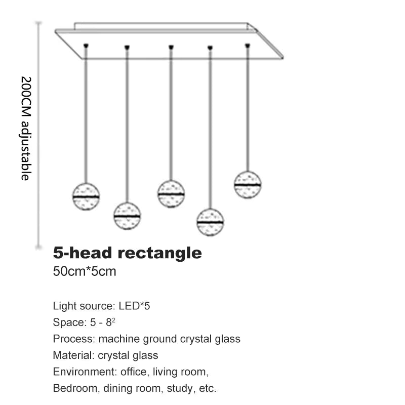 Crystal Ball Spiral Chandelier – LED Staircase & Living Room Ceiling Light